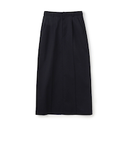 ウォッシャブルギャバジン Iラインマキシスカート