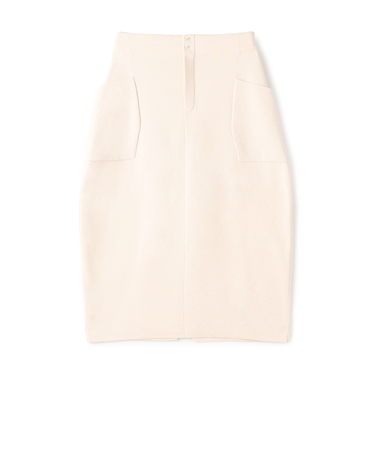 ミラノリブ コクーンミディスカート