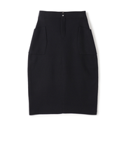 ミラノリブ コクーンミディスカート