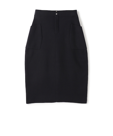 ミラノリブ コクーンミディスカート