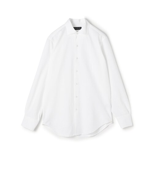 ポリエステルコットンジャージー ループボタンダウンシャツ
