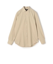 ポリエステルコットンジャージー ループボタンダウンシャツ