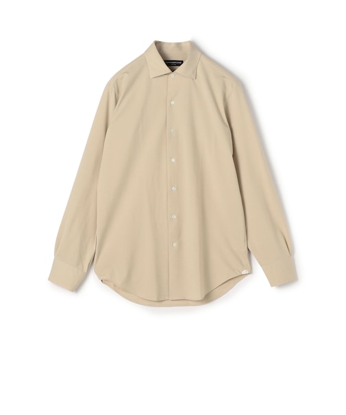 ポリエステルコットンジャージー ループボタンダウンシャツ
