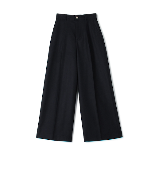 ウールサキソニー ハイウエストパンツ