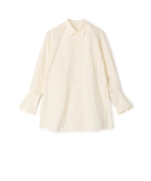 マーガレットカットジャカード ウエストギャザーブラウス｜トゥモロ