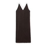 コットンポリエステルベロア キャミソールワンピース