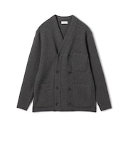 カシミヤ ダブルブレステッド カーディガン