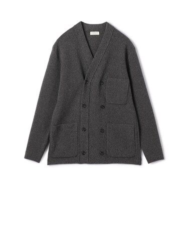 カシミヤ ダブルブレステッド カーディガン