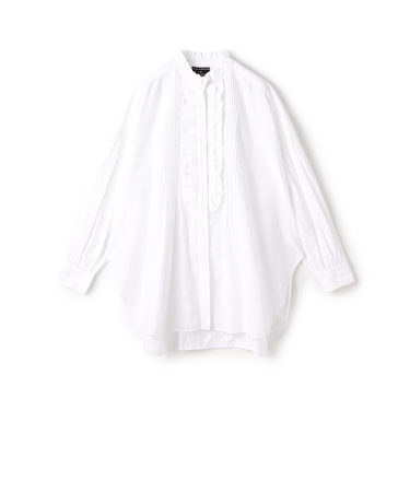 【別注】ne Quittez pas BLACK FRILL COLLAR シャツ