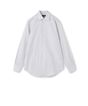 コットン ワイドスプレッドカラー チェックドレスシャツ