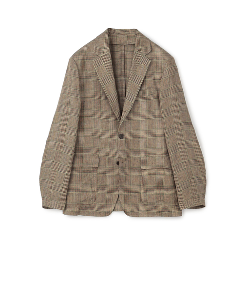 アイリッシュリネン シングルブレステッド 3Bジャケット