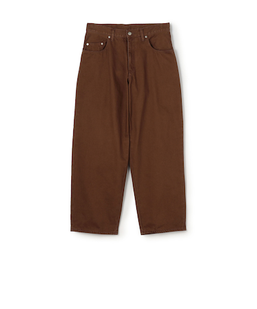 サンフェードデニム セミワイドパンツ