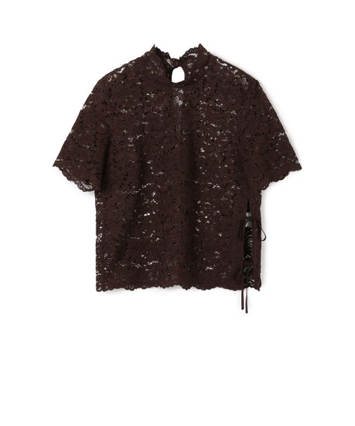 BAUM UND PFERDGARTEN MIAH ハーフスリーブレースシャツ