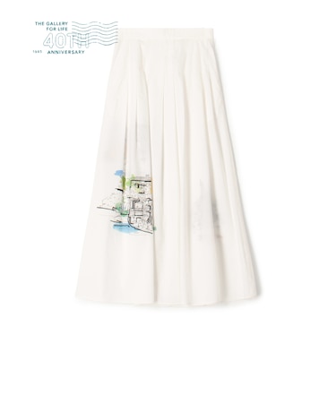 Landscape Embroidery Skirt