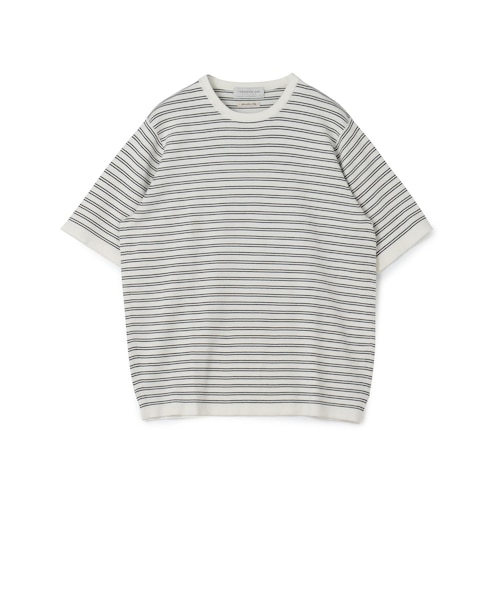TOMORROWLAND Tricot シーアイランドコットン ハーフスリーブクルー TOMORROWLAND Tricot シーアイランドコットン ハーフスリーブクルー