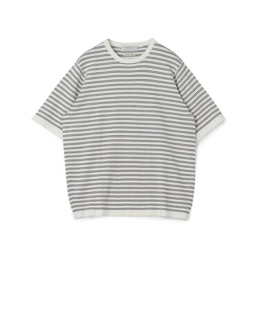TOMORROWLAND Tricot シーアイランドコットン ハーフスリーブクルーネックニット