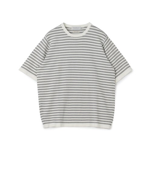 TOMORROWLAND Tricot シーアイランドコットン ハーフスリーブクルーネックニット