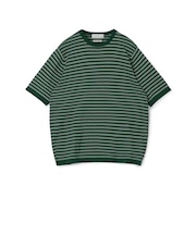 TOMORROWLAND Tricot シーアイランドコットン ハーフスリーブクルーネックニット