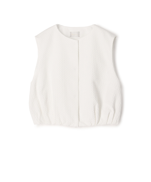 タイニーフラワージャカード ショートベスト