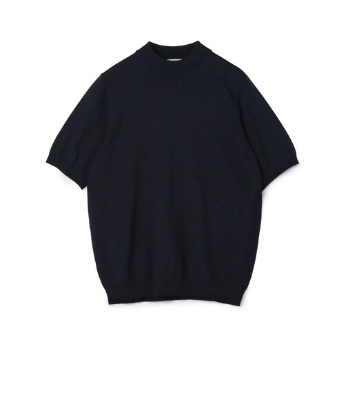 TOMORROWLAND tricot シルクコットン モックネックプルオーバーニット SESIA
