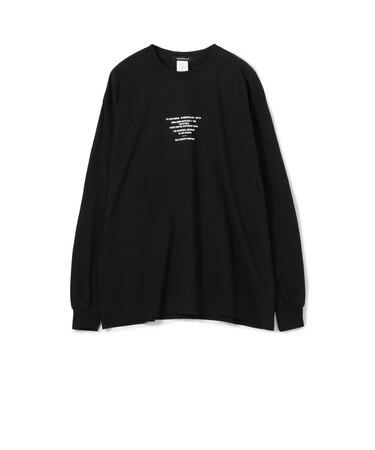 ALMOSTBLACK CREW NECK PRINT LONG