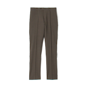 Super120'sウールポリエステル ノープリーツスリムスラックス