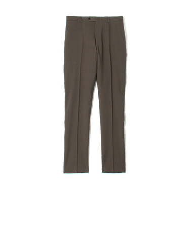 Super120'sウールポリエステル ノープリーツスリムスラックス