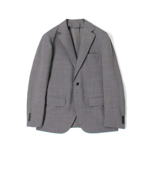 Super120'sウールポリエステル シングルブレステッド2Bジャケット