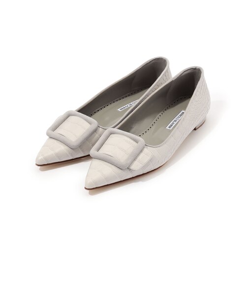 MANOLO BLAHNIK MAYSALE FLAT｜トゥモロ－ランドのアウトレット通販