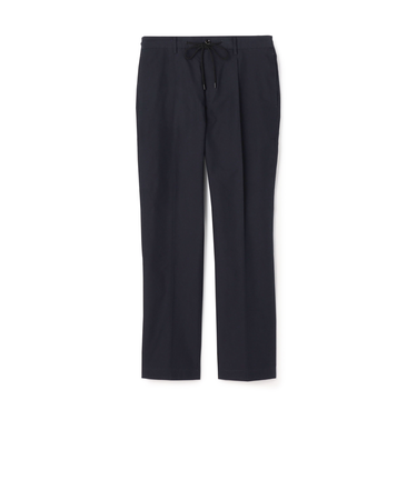 コットンナイロンシャンブレー 1プリーツ イージースラックス FABRICA