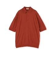 【WEB先行予約・別注】JOHN SMEDLEY コットン ポロカラーニット