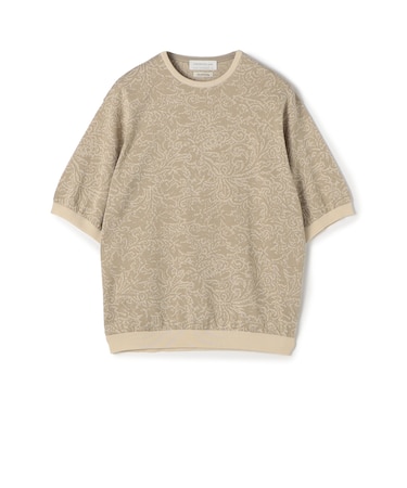 TOMORROWLAND tricot ペイズリー柄 コットンハーフスリーブ ニット