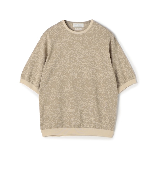 TOMORROWLAND tricot ペイズリー柄 コットンハーフスリーブ ニット