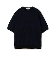 TOMORROWLAND tricot ペイズリー柄 コットンハーフスリーブ ニット