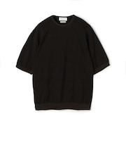 TOMORROWLAND tricot チェック柄 コットンハーフスリーブ ニット