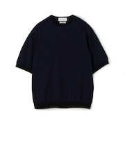TOMORROWLAND tricot チェック柄 コットンハーフスリーブ ニット