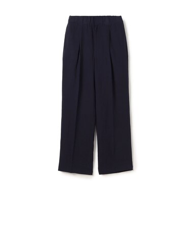 セルロースリネン 1プリーツバレル イージーパンツ