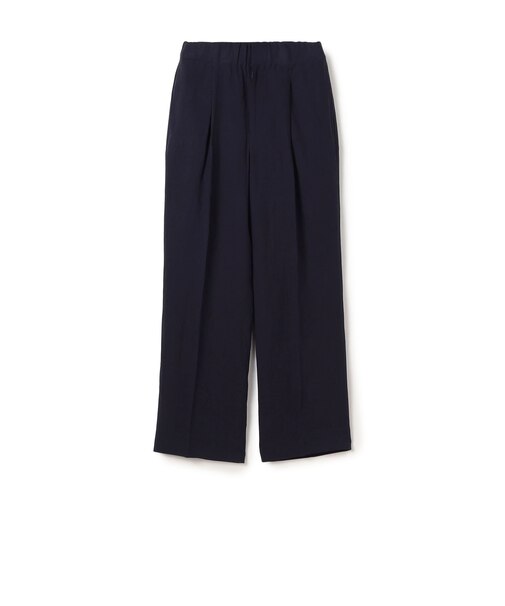 セルロースリネン 1プリーツバレル イージーパンツ