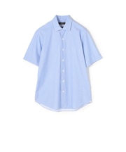 ナイロンポリエステル ワイドスプレッドカラー ハーフスリーブシャツ CANCLINI