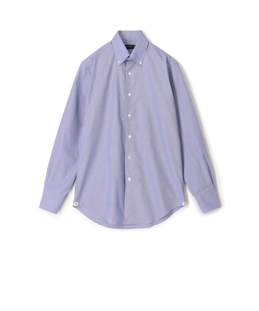 120/2コットン ハウンドトゥース ボタンダウン ドレスシャツ