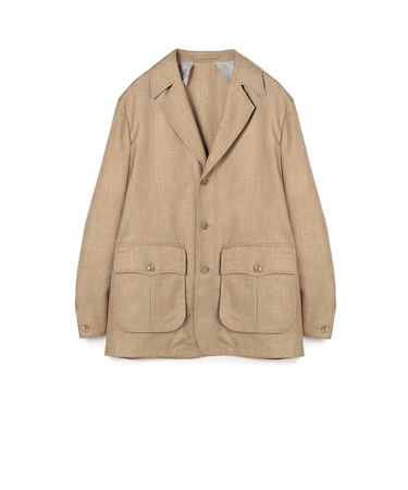 バンブーシルクコットン サファリジャケット HAVANA DORMEUIL