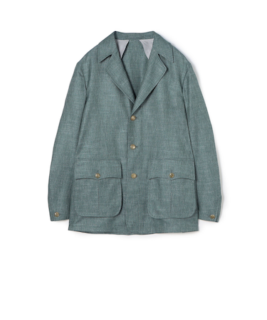 バンブーシルクコットン サファリジャケット HAVANA DORMEUIL