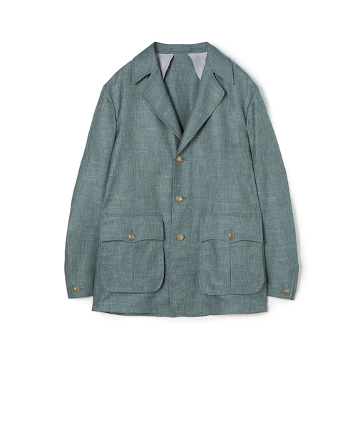 バンブーシルクコットン サファリジャケット HAVANA DORMEUIL