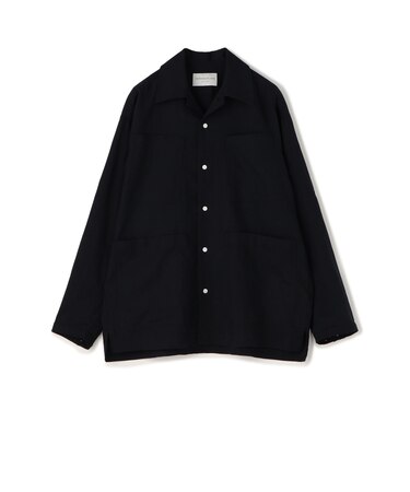 リネン 4ポケット サファリシャツ