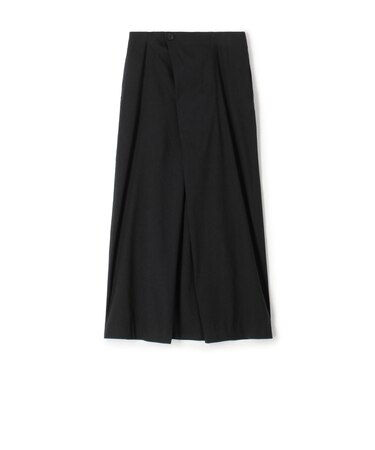 リネンストレッチ ラップスカート