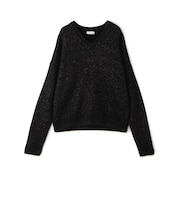TOMORROWLAND .B カシミヤシルラメ Vネックプルオーバー