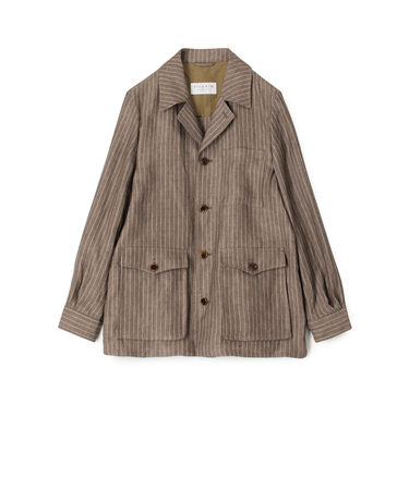 リネン ダブルポケット シャツジャケット SOLBIATI