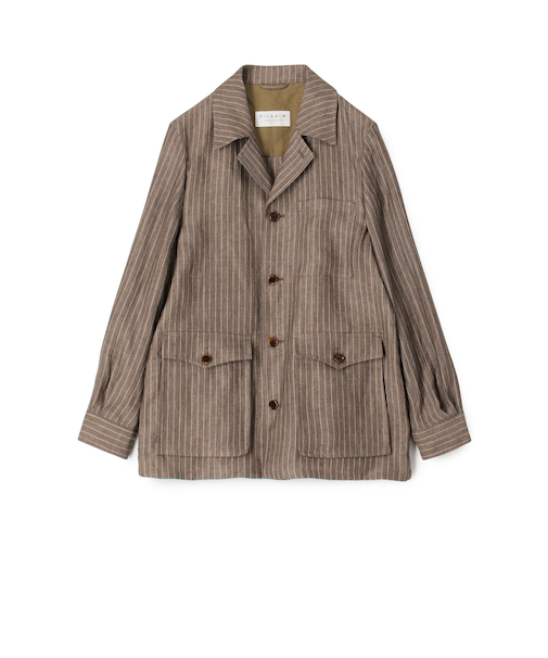 リネン ダブルポケット シャツジャケット SOLBIATI