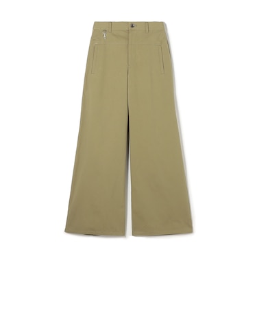 【WEB先行予約】モイストコットン セミワイドパンツ