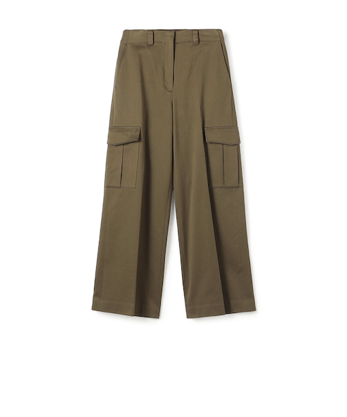 【WEB先行予約】コットンサテン カーゴパンツ